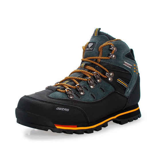 Men's Waterproof Hiking Shoes for Mountain Trails yellow 44 by HitMyNeed