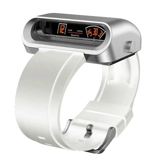 Men's Waterproof Sport Watch with Rubber Band white-style by HitMyNeed