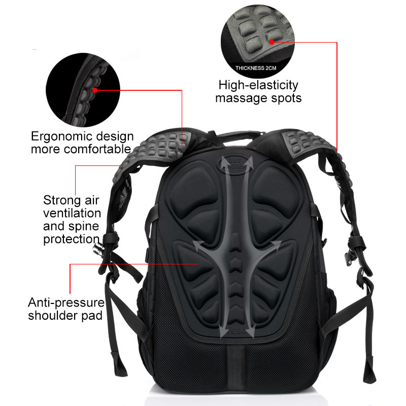 Men's Waterproof Weekend Travel Backpack | Large Laptop & Gadget Organizer by HitMyNeed