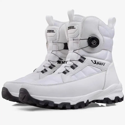 Men's Waterproof Winter Snow Boots with Plush Lining bai 46.0 by HitMyNeed
