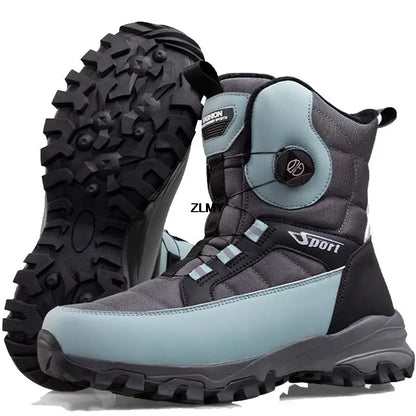 Men's Waterproof Winter Snow Boots with Plush Lining yulan 45.0 by HitMyNeed