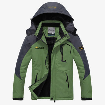 Men's Winter Parka Windproof Fur Hooded Anorak by HitMyNeed