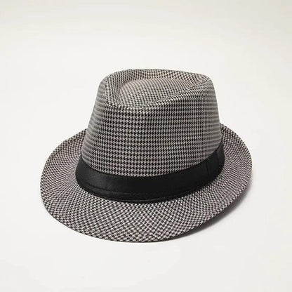 Men's Wool Felt Jazz Hat with Wide Brim mz1449dark-grey by HitMyNeed