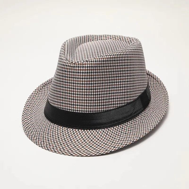 Men's Wool Felt Jazz Hat with Wide Brim mz1449light-gray by HitMyNeed