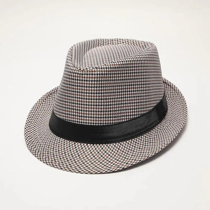 Men's Wool Felt Jazz Hat with Wide Brim mz1449light-gray by HitMyNeed