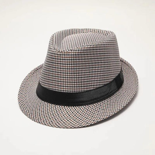 Men's Wool Felt Jazz Hat with Wide Brim mz1449light-gray by HitMyNeed