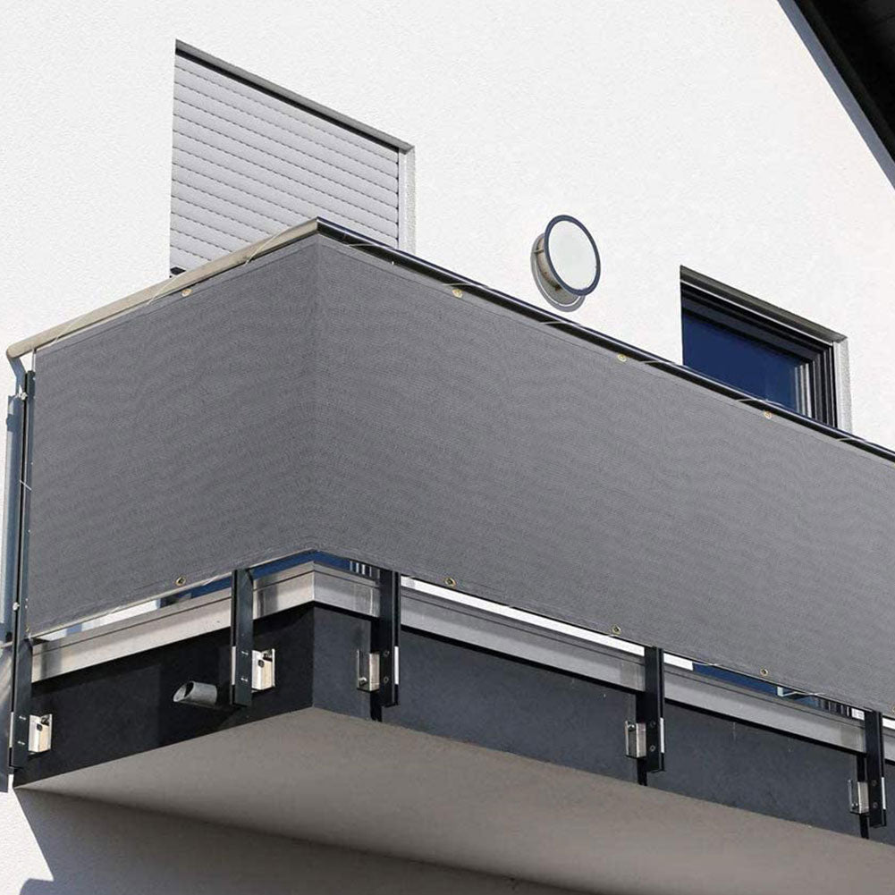Mesh Balcony Privacy Screen Cover with Rope 90x500cm by HitMyNeed