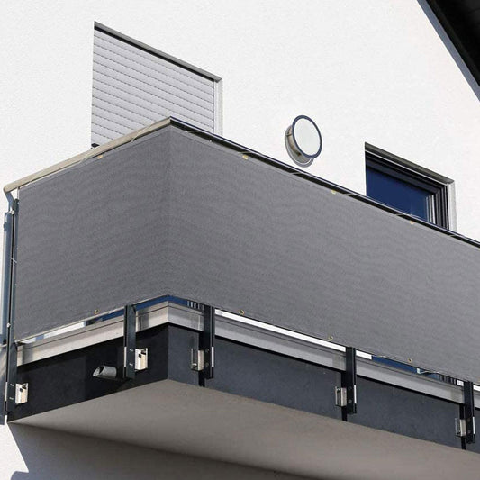 Mesh Balcony Privacy Screen Cover with Rope 90x500cm by HitMyNeed