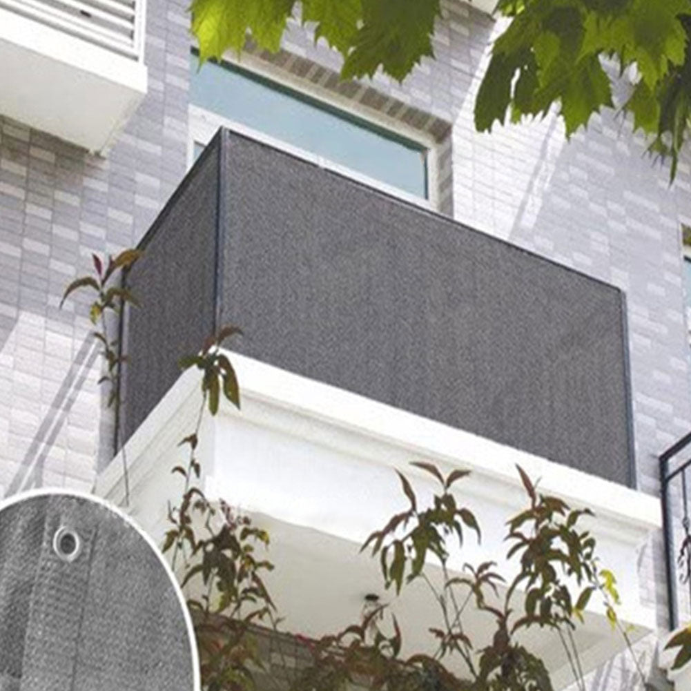 Mesh Balcony Privacy Screen Cover with Rope 90x500cm by HitMyNeed