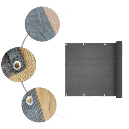 Mesh Balcony Privacy Screen Cover with Rope 90x500cm by HitMyNeed