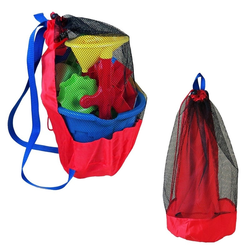 Mesh Beach Toy Bag with Quick-Dry Storage by HitMyNeed