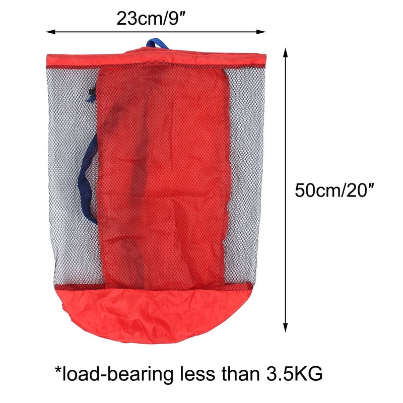 Mesh Beach Toy Bag with Quick-Dry Storage by HitMyNeed