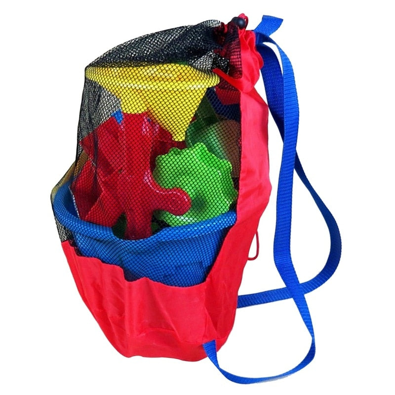 Mesh Beach Toy Bag with Quick-Dry Storage by HitMyNeed