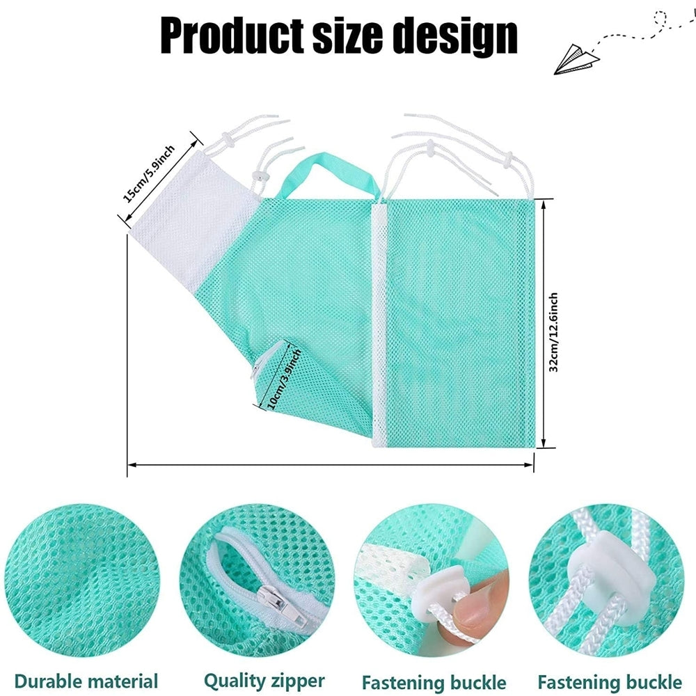 Mesh Cat Bath Bag with Adjustable Drawstring by HitMyNeed