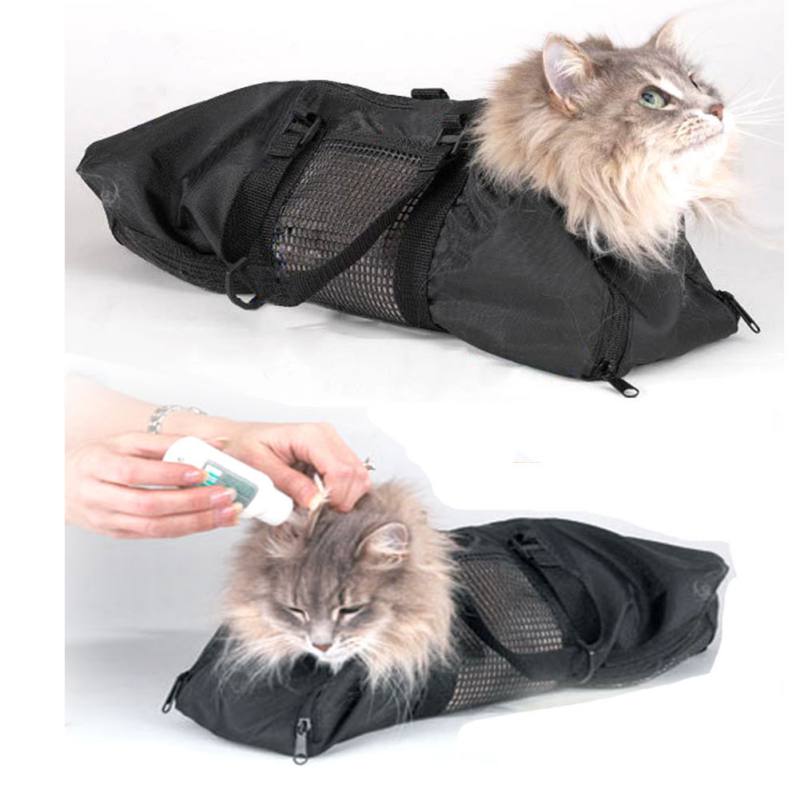 Mesh Cat Nail Clipping Bag with Carry Handles by HitMyNeed