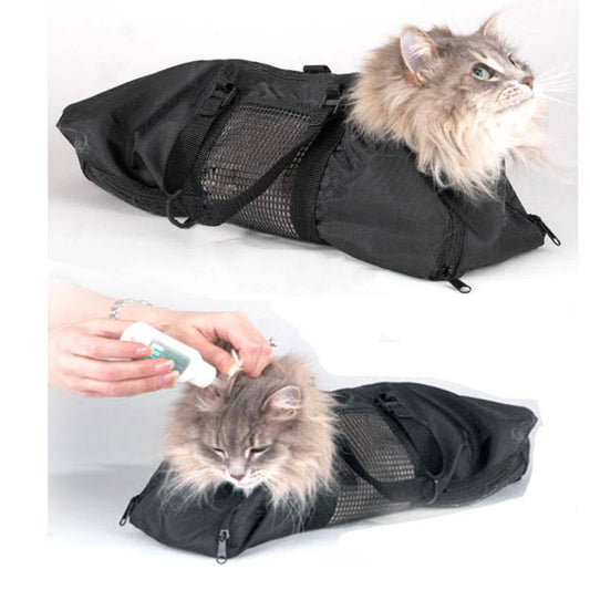 Mesh Cat Nail Clipping Bag with Carry Handles by HitMyNeed
