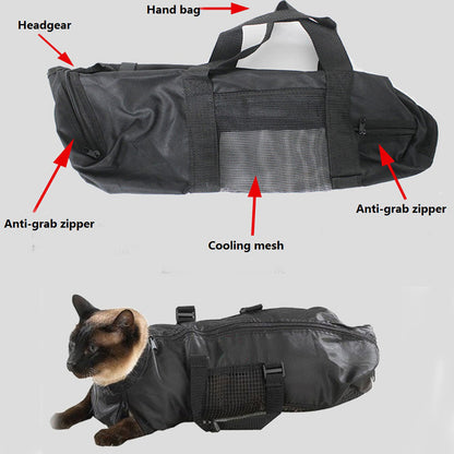 Mesh Cat Nail Clipping Bag with Carry Handles by HitMyNeed