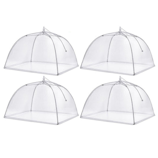 Mesh Food Cover Set, 4 Pack Foldable 16" Domes by HitMyNeed