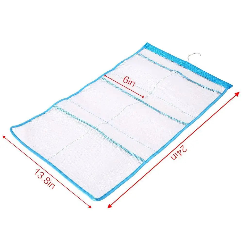 Mesh Hanging Shower Organizer with 6 Pockets by HitMyNeed