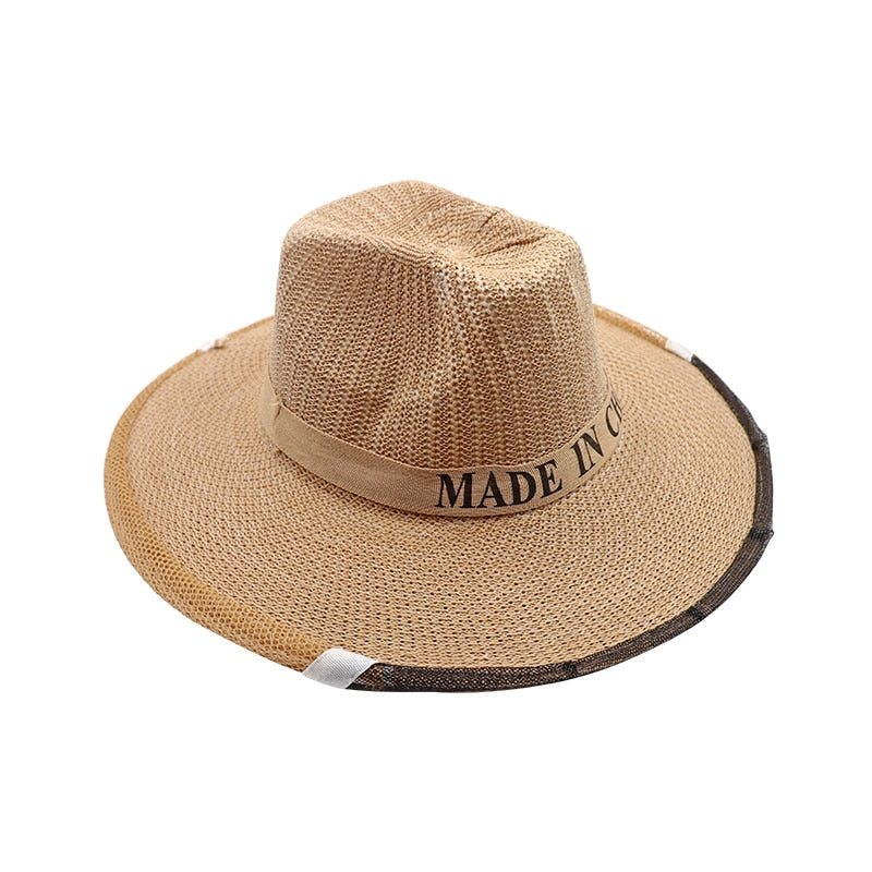 Mesh Net Adjustable Beekeeping Hat with Veil by HitMyNeed