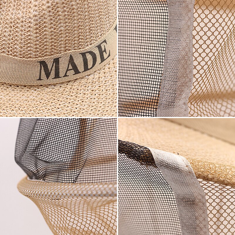 Mesh Net Adjustable Beekeeping Hat with Veil by HitMyNeed
