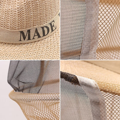 Mesh Net Adjustable Beekeeping Hat with Veil by HitMyNeed