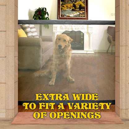 Mesh Safety Pet Gate for Doorways and Stairs by HitMyNeed