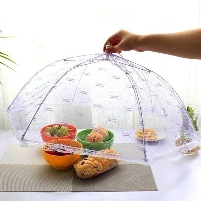 Mesh Umbrella Food Covers for Outdoor Dining by HitMyNeed