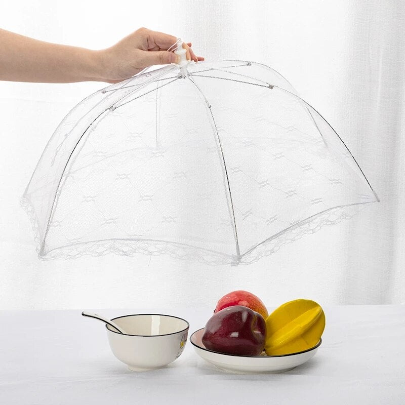 Mesh Umbrella Food Covers for Outdoor Dining by HitMyNeed