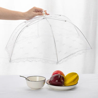 Mesh Umbrella Food Covers for Outdoor Dining by HitMyNeed