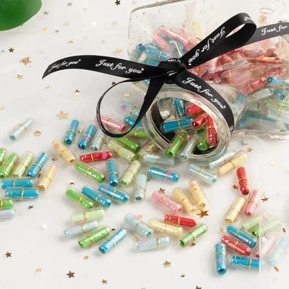 Message Capsule Love Pill Set with Notes & Rings by HitMyNeed