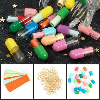 Message Capsule Love Pill Set with Notes & Rings style-c 500-pcs by HitMyNeed