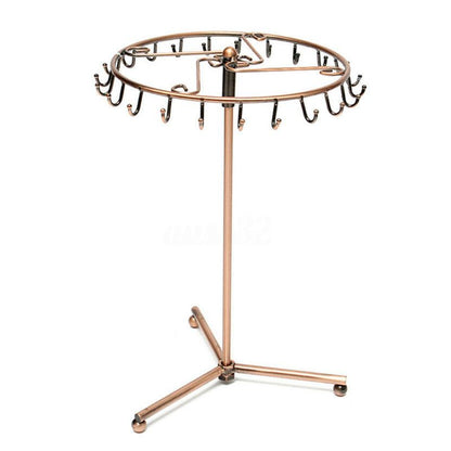 Metal 180° Rotating Necklace Holder Stand by HitMyNeed