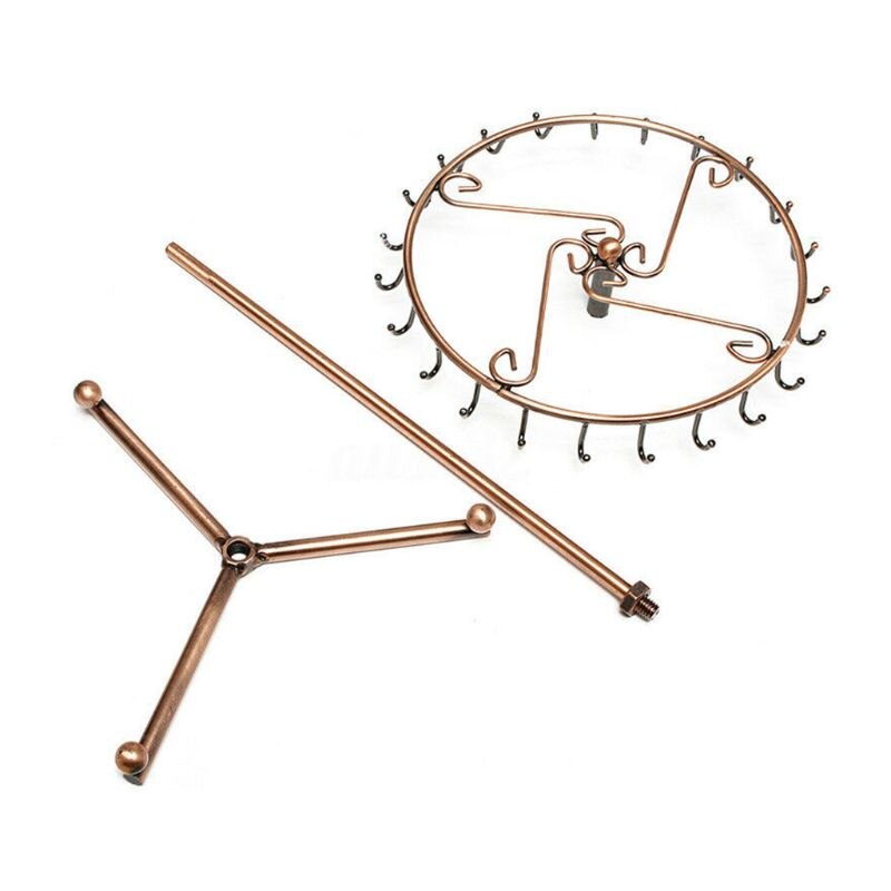 Metal 180° Rotating Necklace Holder Stand by HitMyNeed