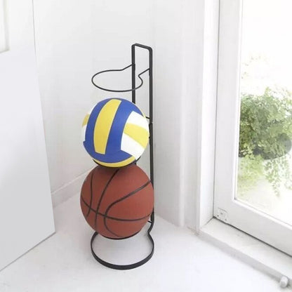 Metal 3-Layer Ball Rack for Basketball, Soccer & More by HitMyNeed