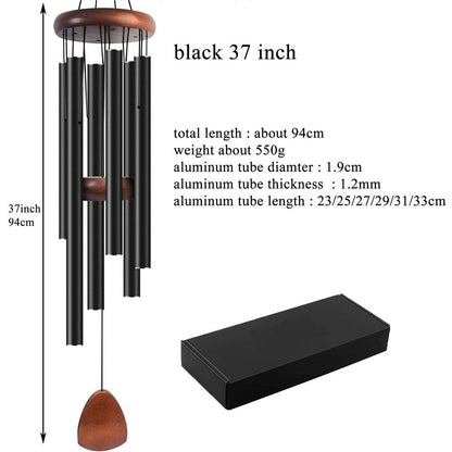 Metal 6-Tube Aluminum Wind Chime 37 Inch by HitMyNeed