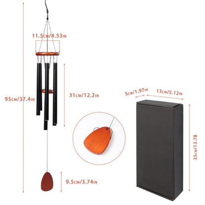 Metal 6-Tube Aluminum Wind Chime 37 Inch by HitMyNeed