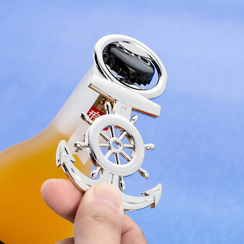 Metal Anchor Bottle Openers Set of 10 by HitMyNeed