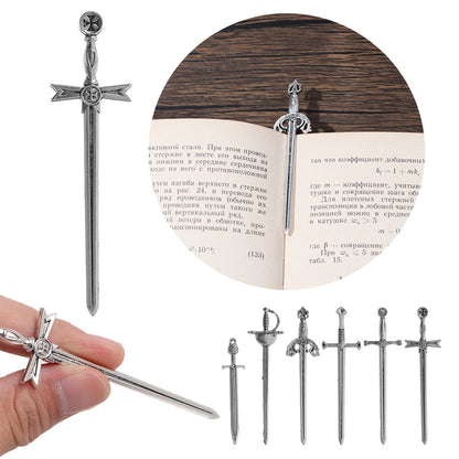 Metal Antique Sword Bookmarks Set of 6 by HitMyNeed