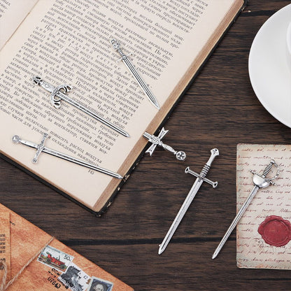 Metal Antique Sword Bookmarks Set of 6 by HitMyNeed
