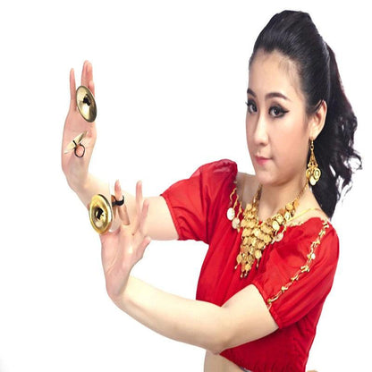 Metal Belly Dance Finger Cymbals - 1 Pair by HitMyNeed