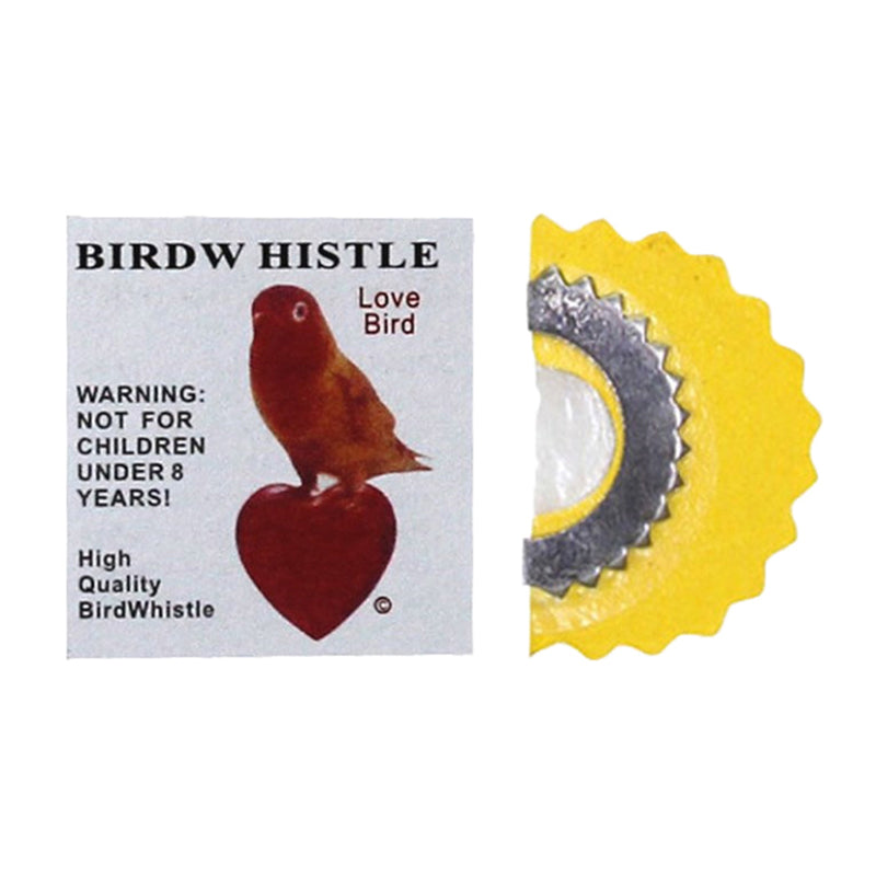 Metal Bird Mouth Whistle for Realistic Bird Calls yellow by HitMyNeed