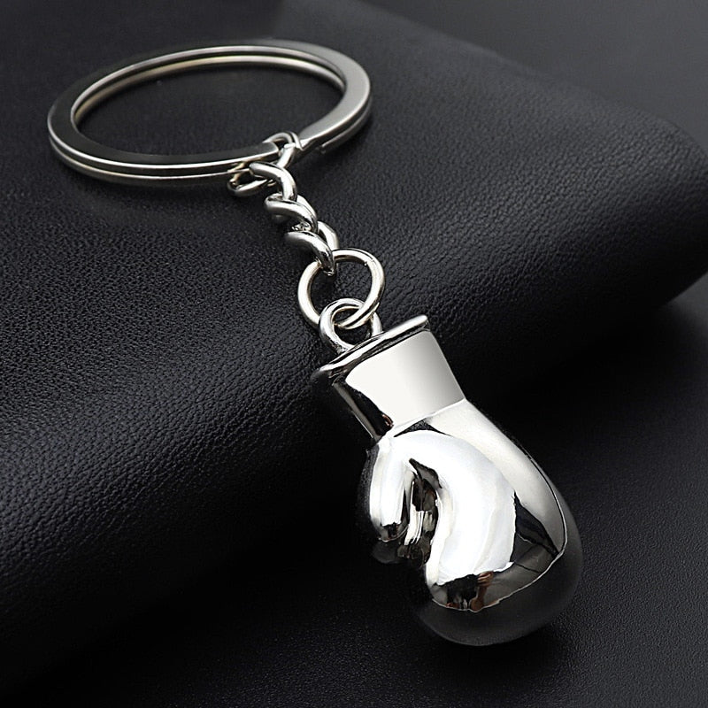 Metal Boxing Glove Keychain for Sports Fans by HitMyNeed