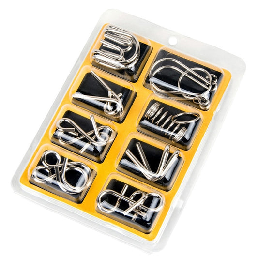 Metal Brain Teaser Puzzle Set (8 Pieces) by HitMyNeed