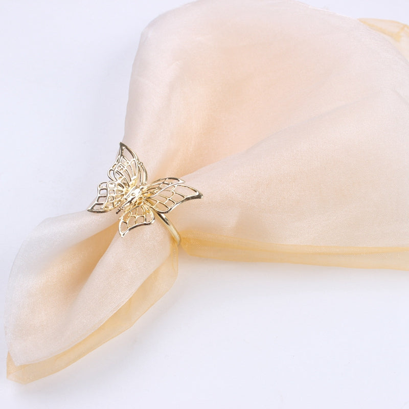 Metal Butterfly Napkin Holders Set of 6 by HitMyNeed