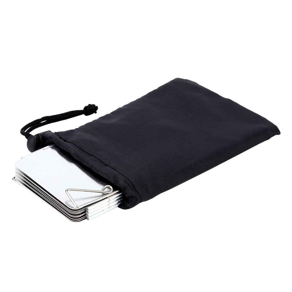 Metal Camping Stove Windshield with Storage Bag by HitMyNeed