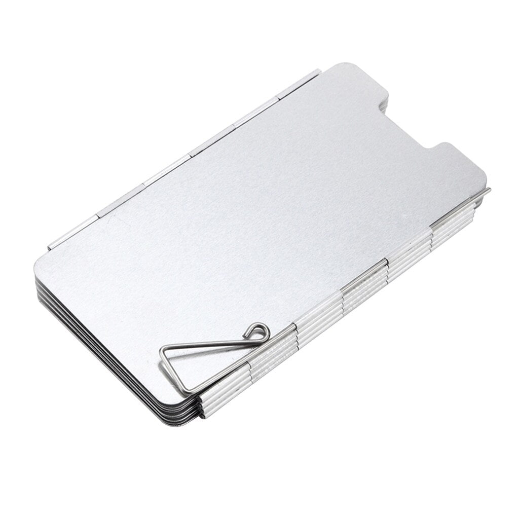 Metal Camping Stove Windshield with Storage Bag by HitMyNeed