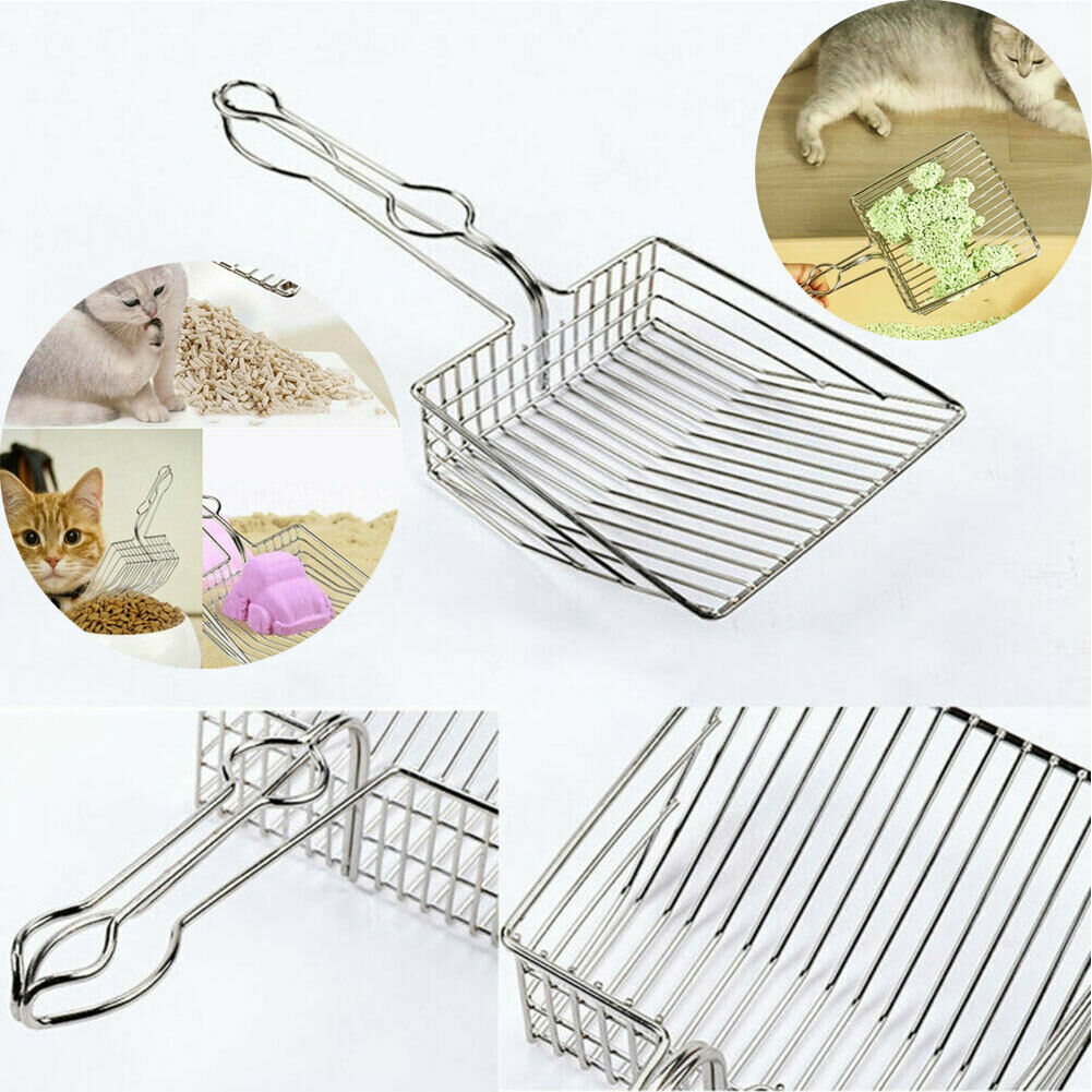 Metal Cat Litter Scoop with Long Handle by HitMyNeed