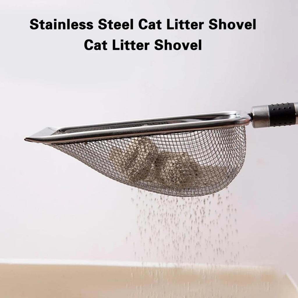 Metal Cat Litter Scoop with Stainless Steel Handle by HitMyNeed