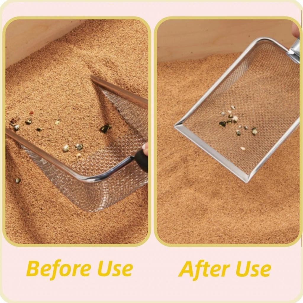 Metal Cat Litter Scoop with Stainless Steel Handle by HitMyNeed